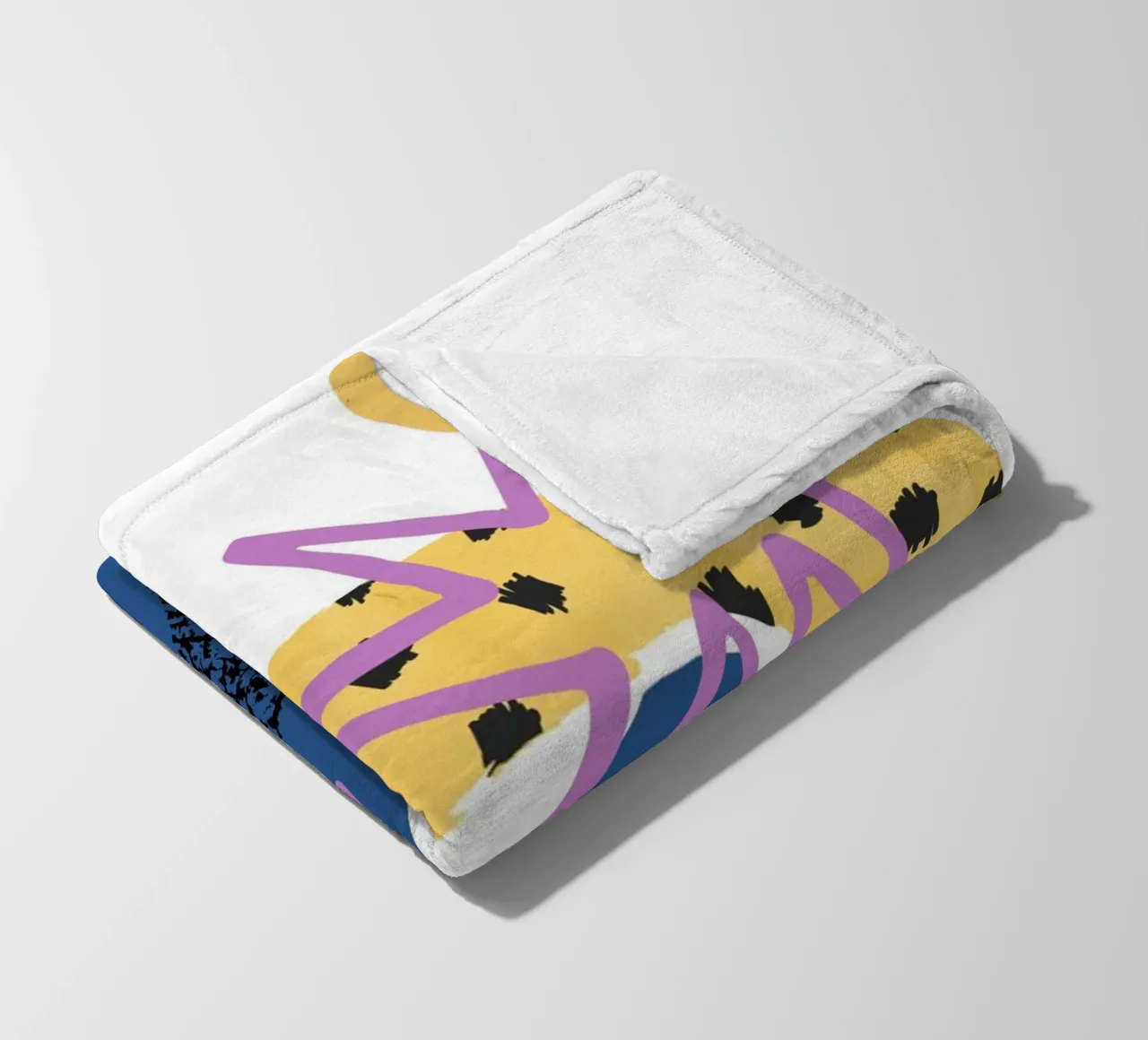 vibrant mix of abstract coperta in pile da ramosashop