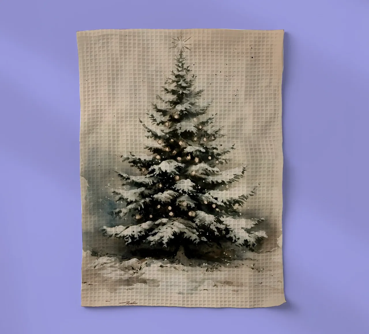 Albero di Natale vintage canovaccio da cucina da IamHomeStudio