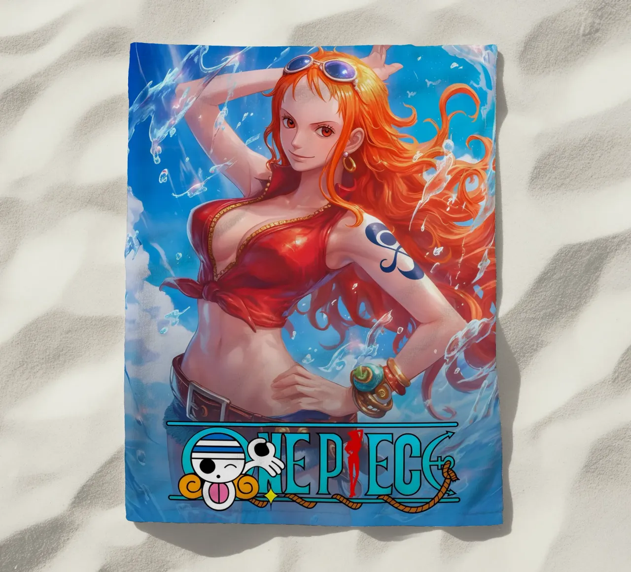 Nami One Piece beach towel by CreativeStudio