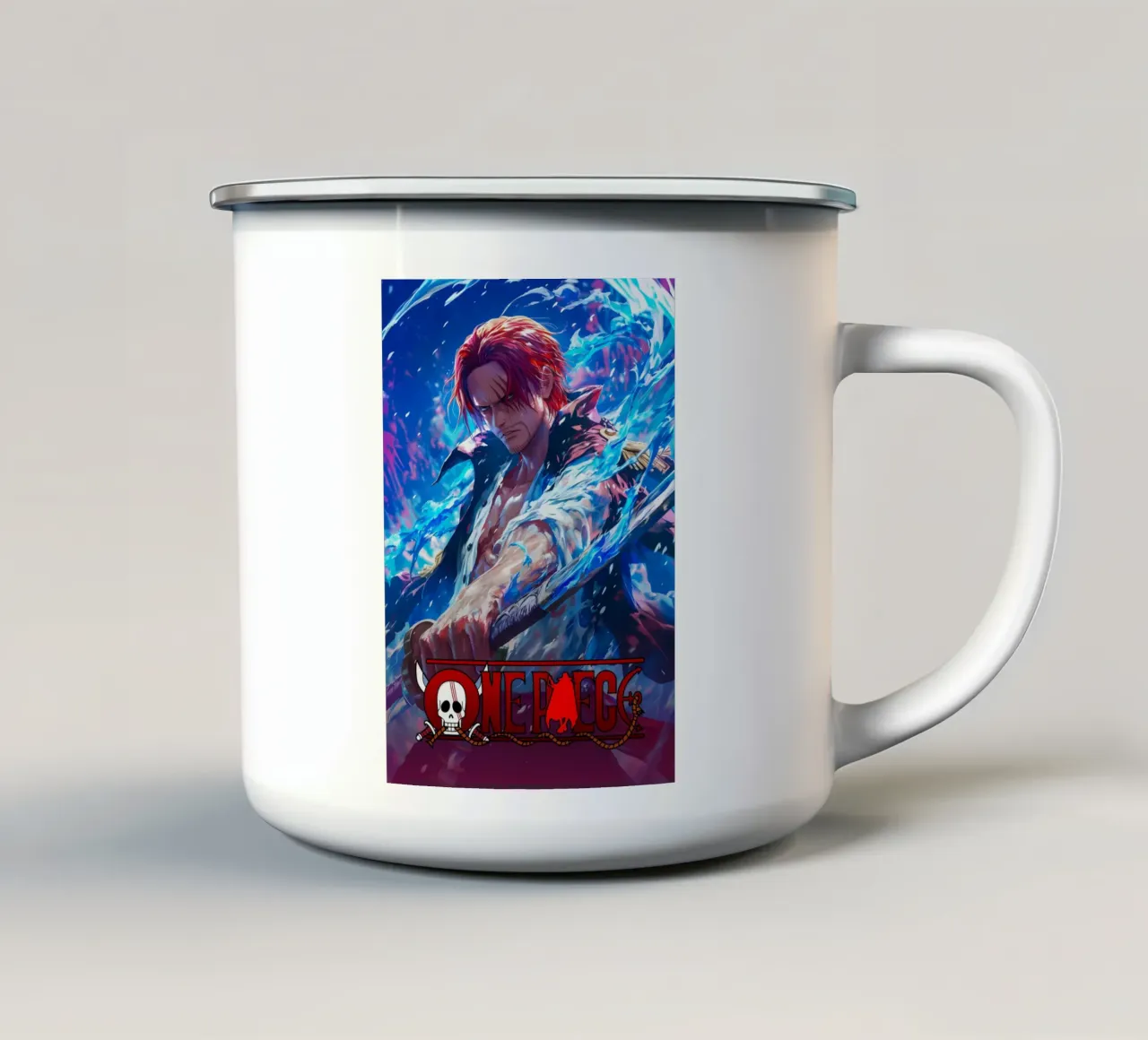 Shanks One Piece tazza in smalto da CreativeStudio