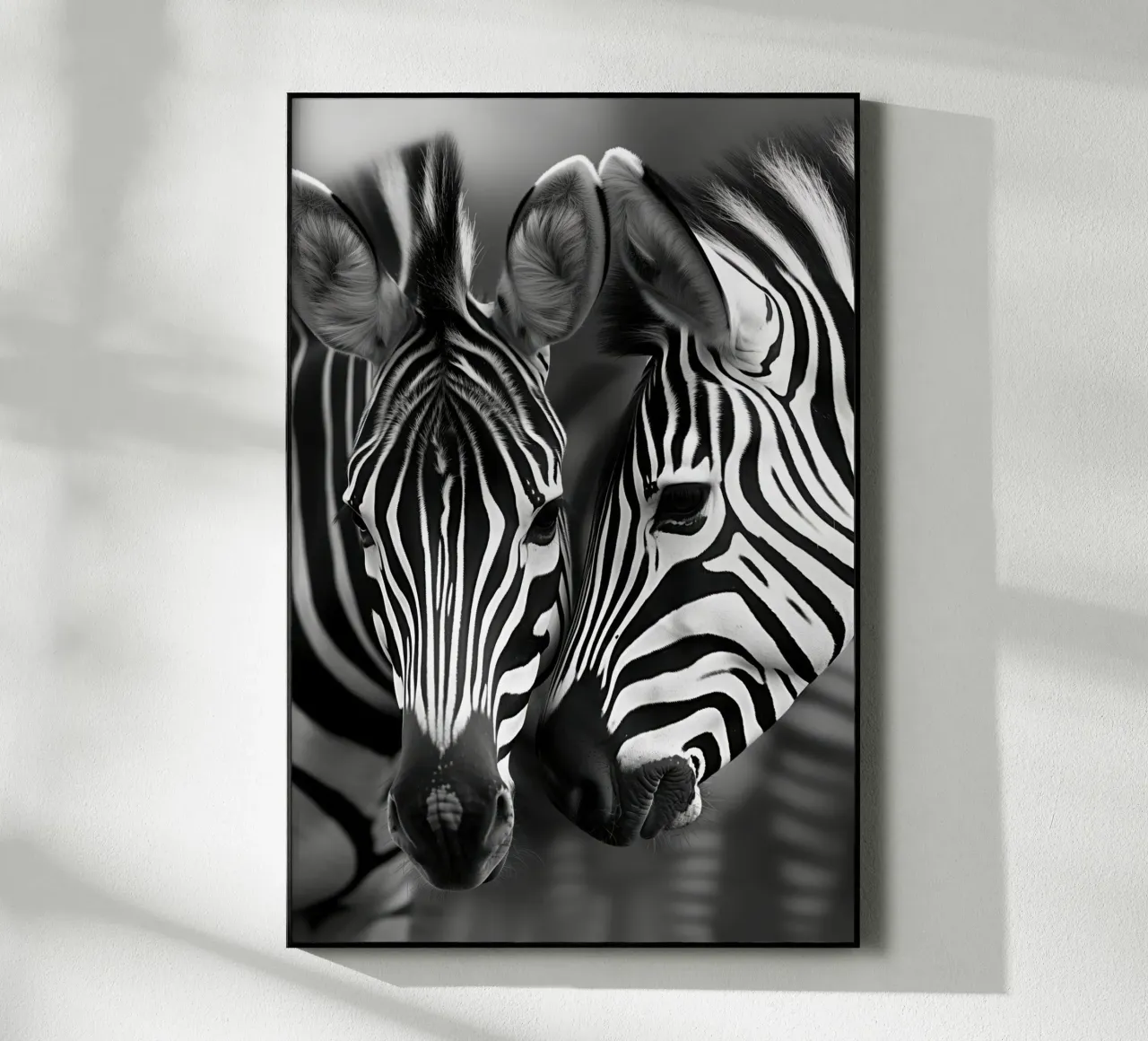 Amore zebrato in bianco e nero plexiglass da Autofocus