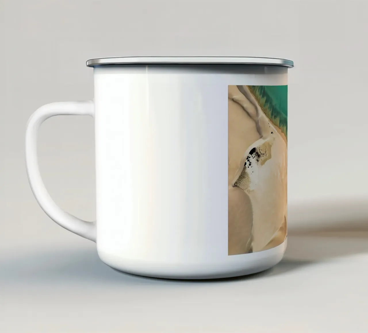 Shark Bay 3 tazza in smalto da Simon Butterworth