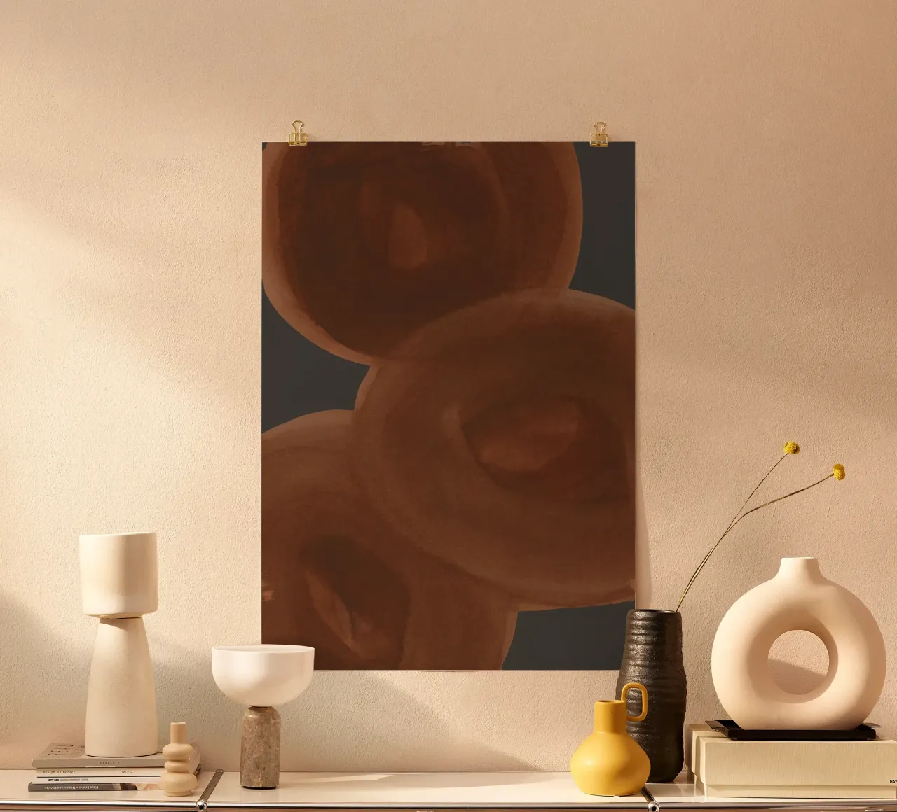 spheres 2 poster con telaio in alluminio da IRIS LEHNHARDT FINE ART