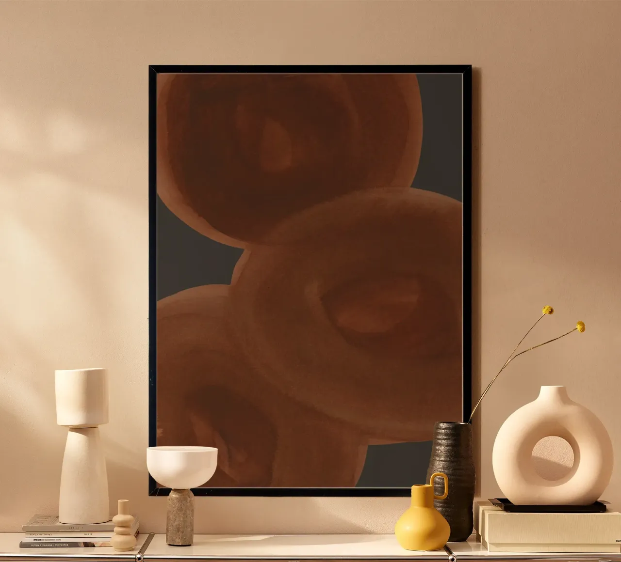 spheres 2 poster con telaio in alluminio da IRIS LEHNHARDT FINE ART