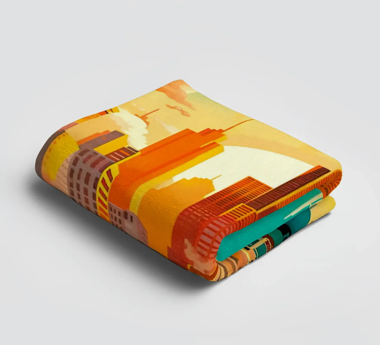 Travel Poster From Chicago towel by TDPosters