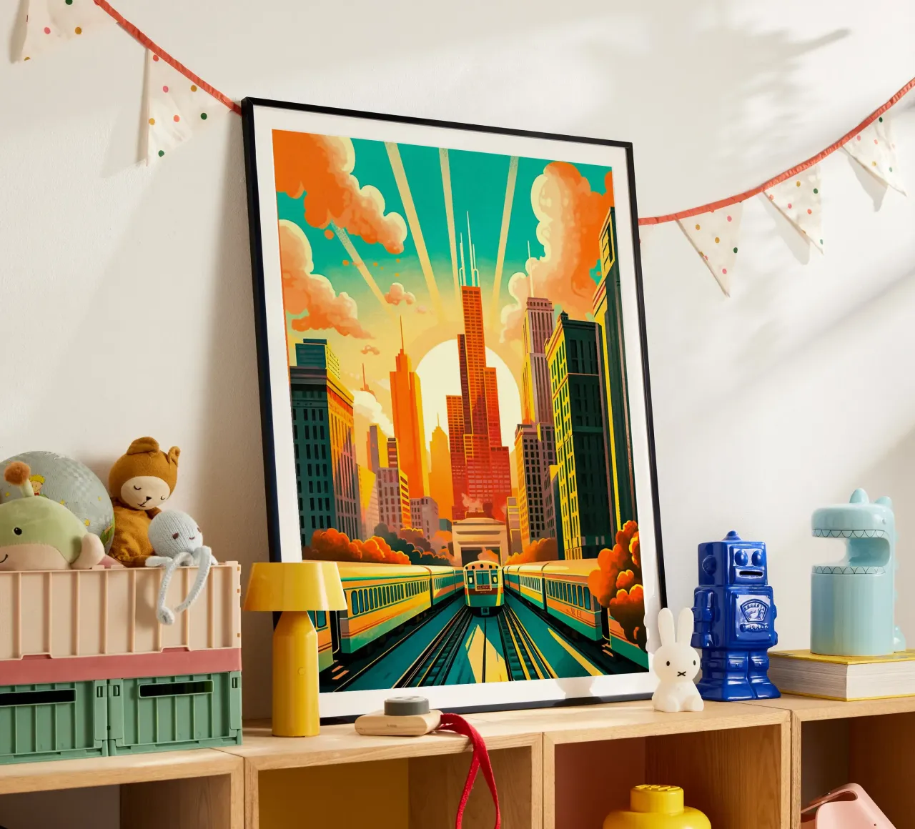 Travel Poster From Chicago hahnemühle by TDPosters