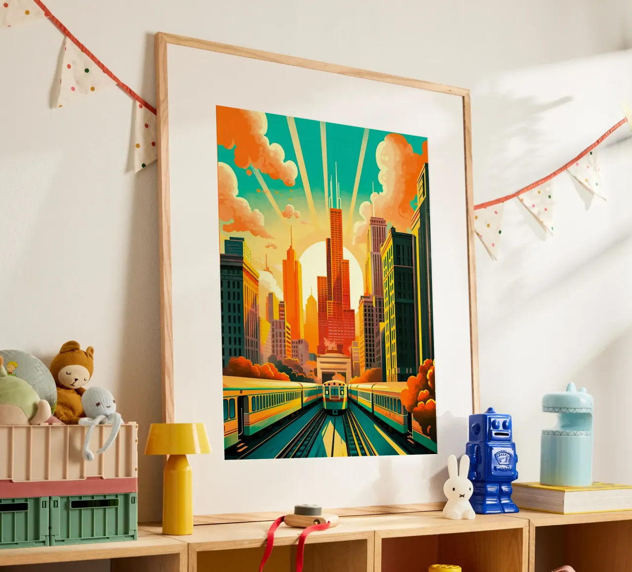 Travel Poster From Chicago hahnemühle by TDPosters