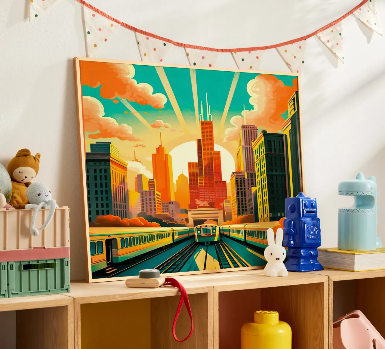 Travel Poster From Chicago hahnemühle by TDPosters