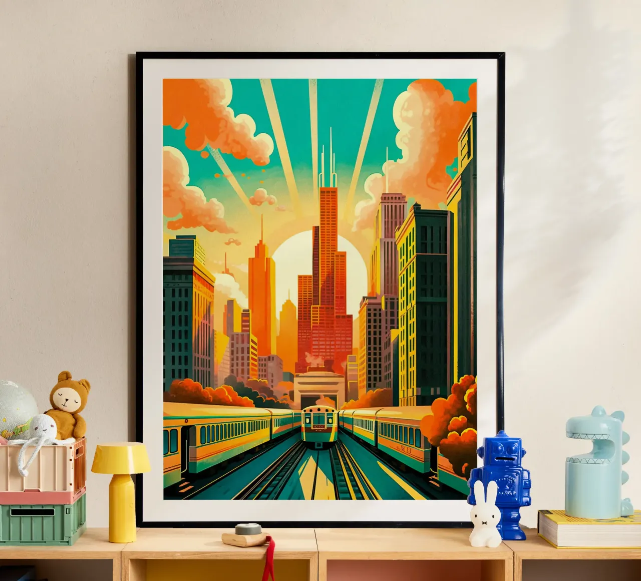 Travel Poster From Chicago hahnemühle by TDPosters