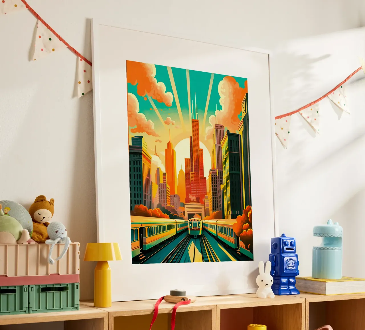 Travel Poster From Chicago hahnemühle by TDPosters