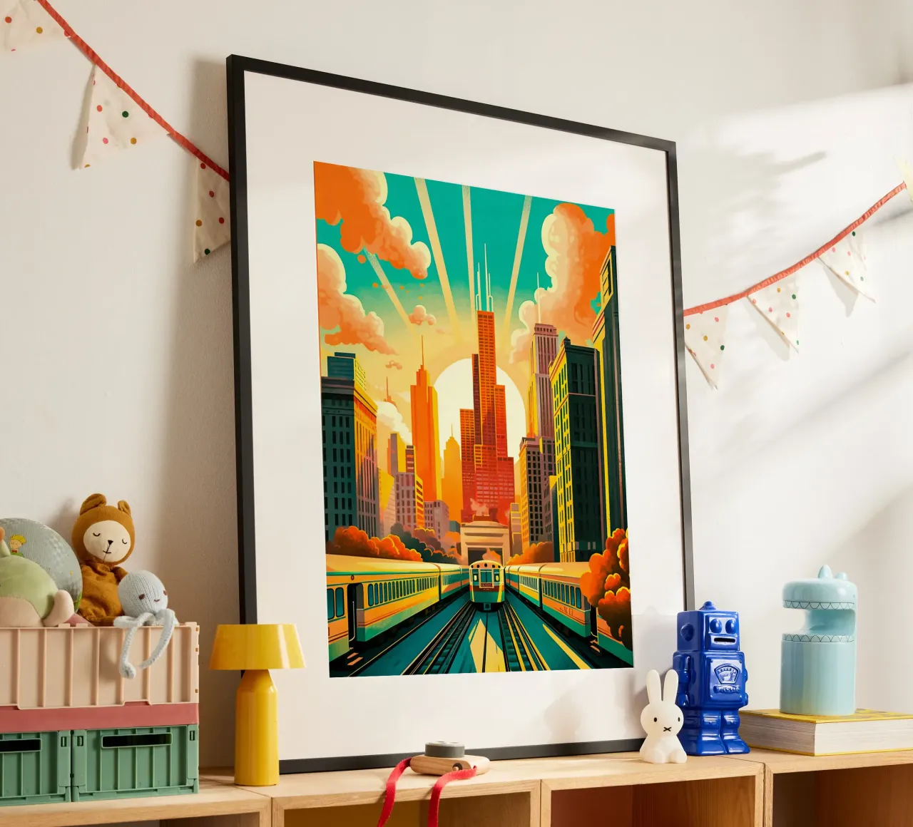 Travel Poster From Chicago hahnemühle by TDPosters