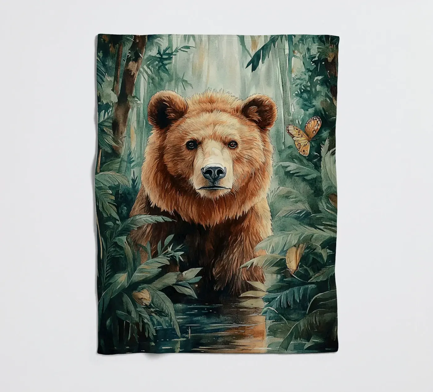 Bear Forest fleecedeken van Mateo