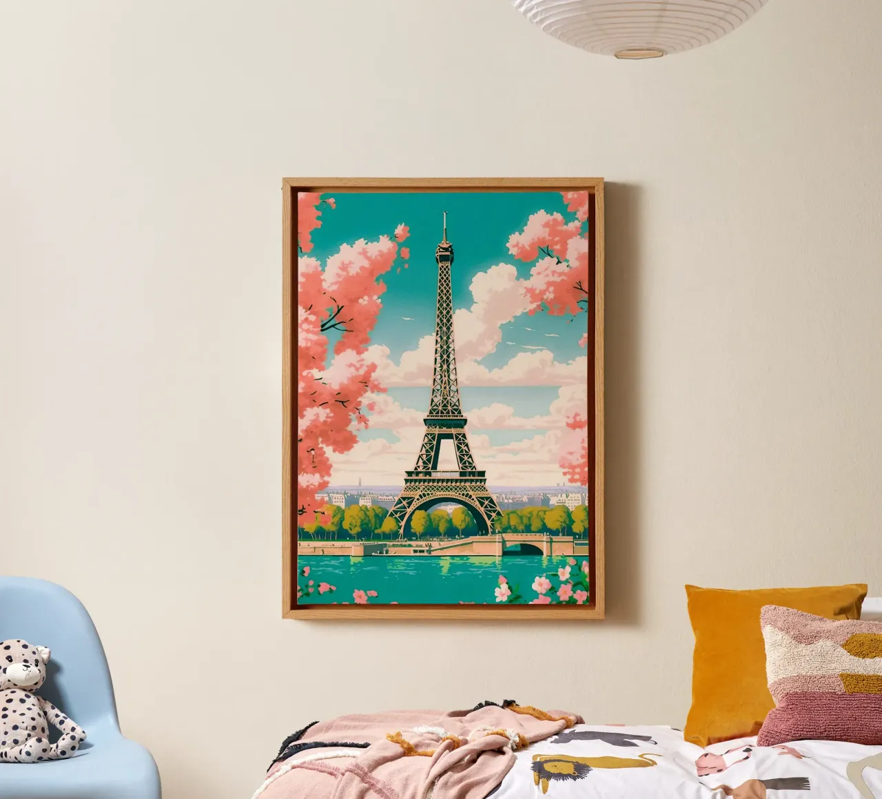 Poster di viaggio da Parigi, Francia tela da TDPosters
