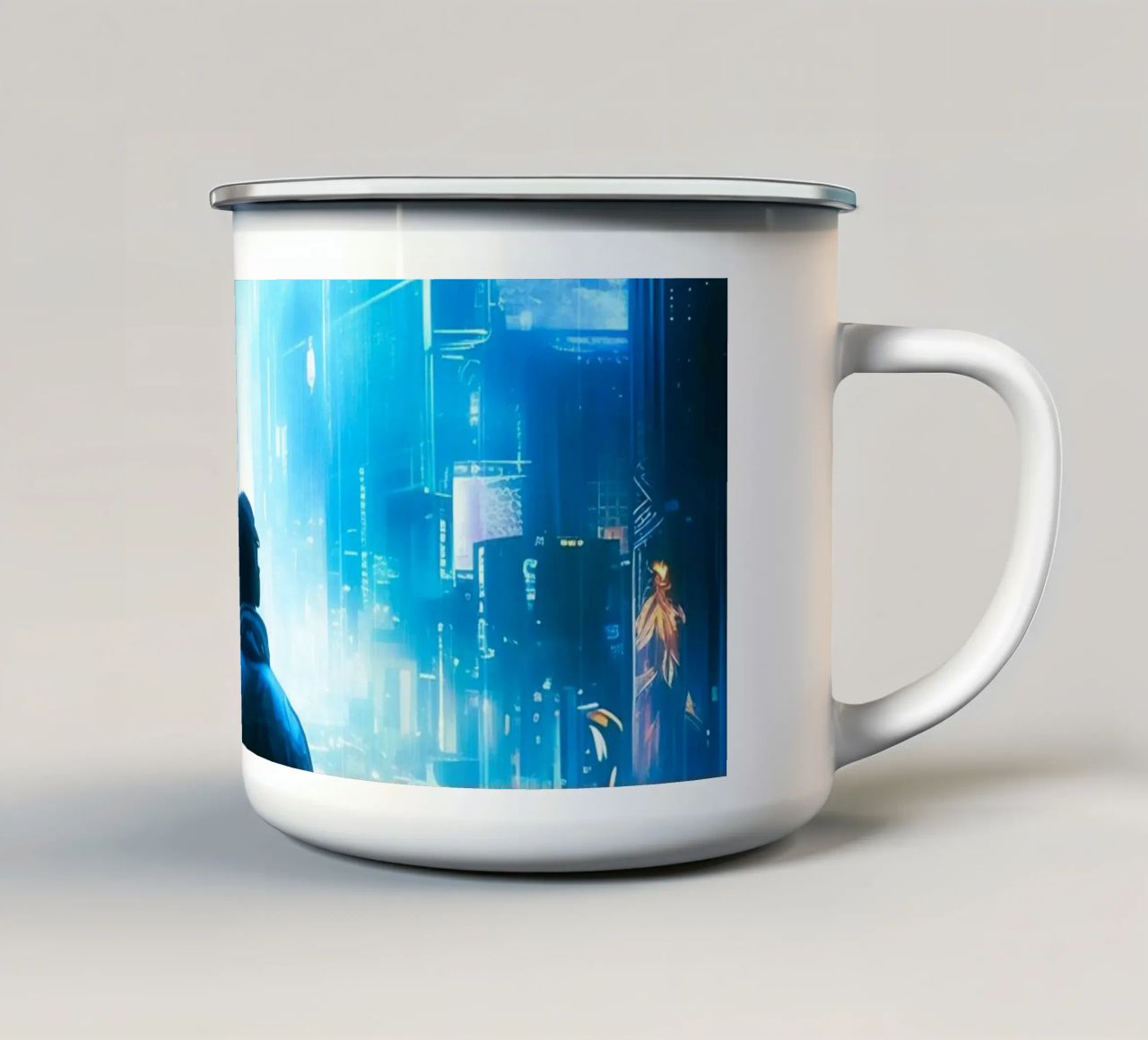 Orizzonti al neon tazza in smalto da TDPosters