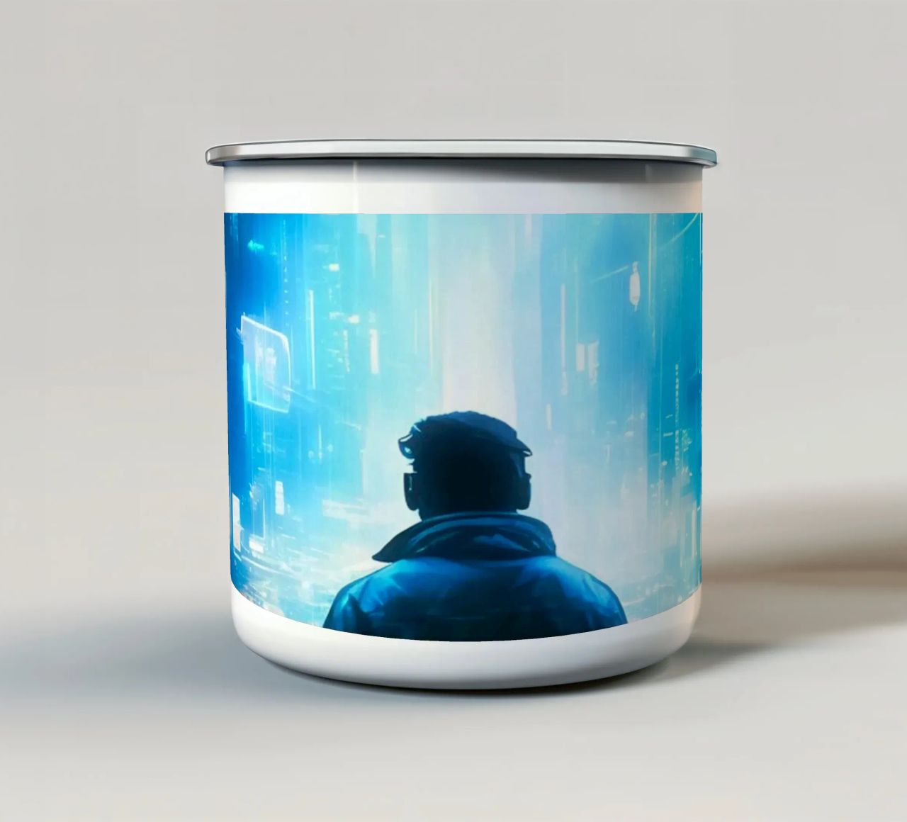 Orizzonti al neon tazza in smalto da TDPosters