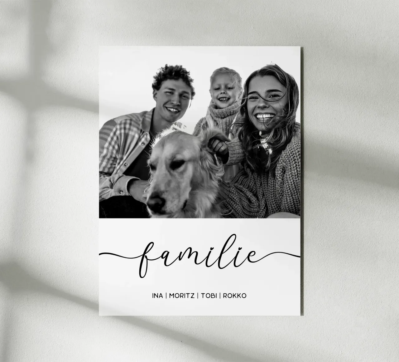 Familie mit Namen und Foto forex plate by WORTSPIEL