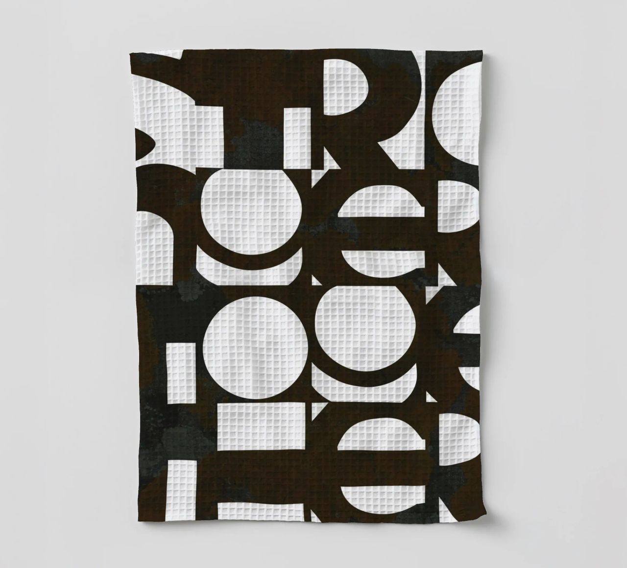 Typographie audacieuse "Stronger Together" - Noir et blanc torchon de Dominique Vari Words