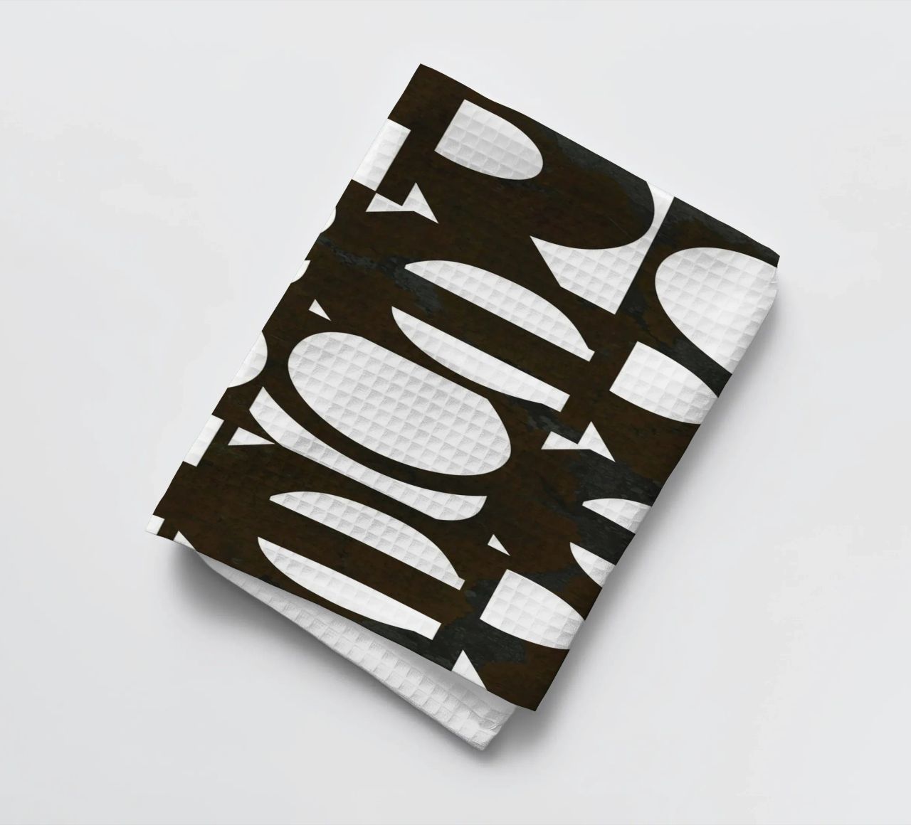 Typographie audacieuse "Stronger Together" - Noir et blanc torchon de Dominique Vari Words