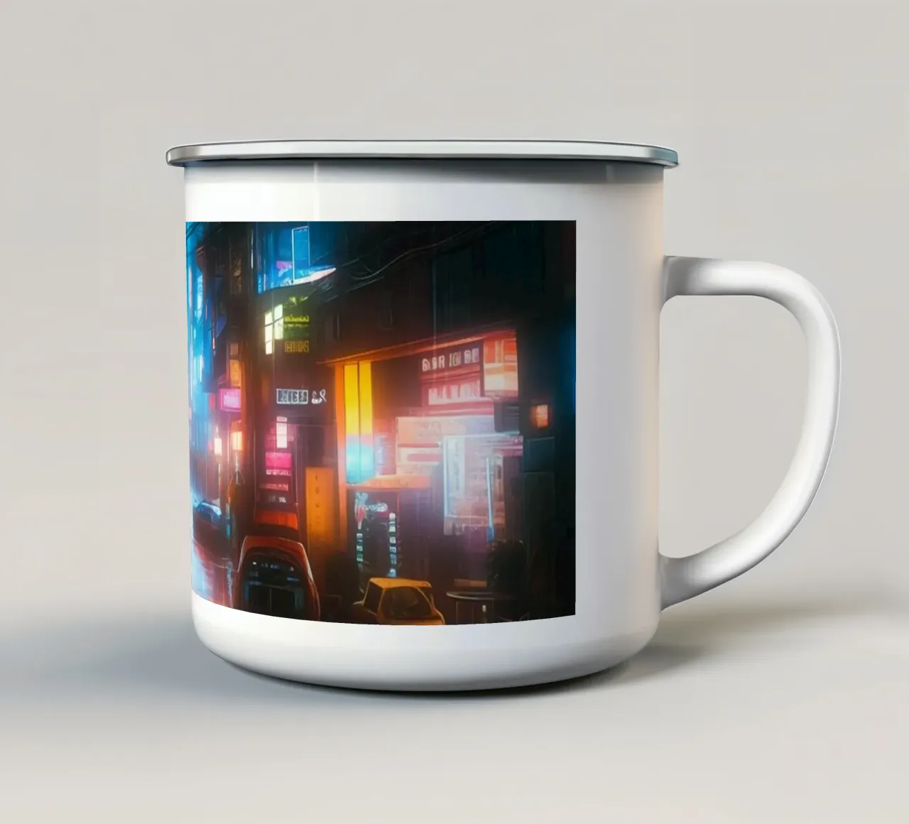 Neon Alley tazza in smalto da TDPosters