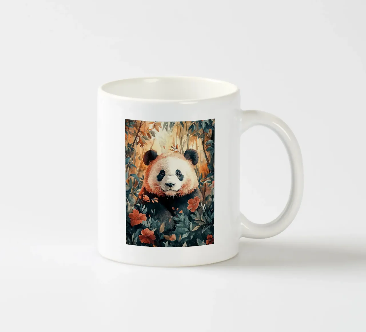 Panda Forest Flowers tazza in ceramica da Mateo