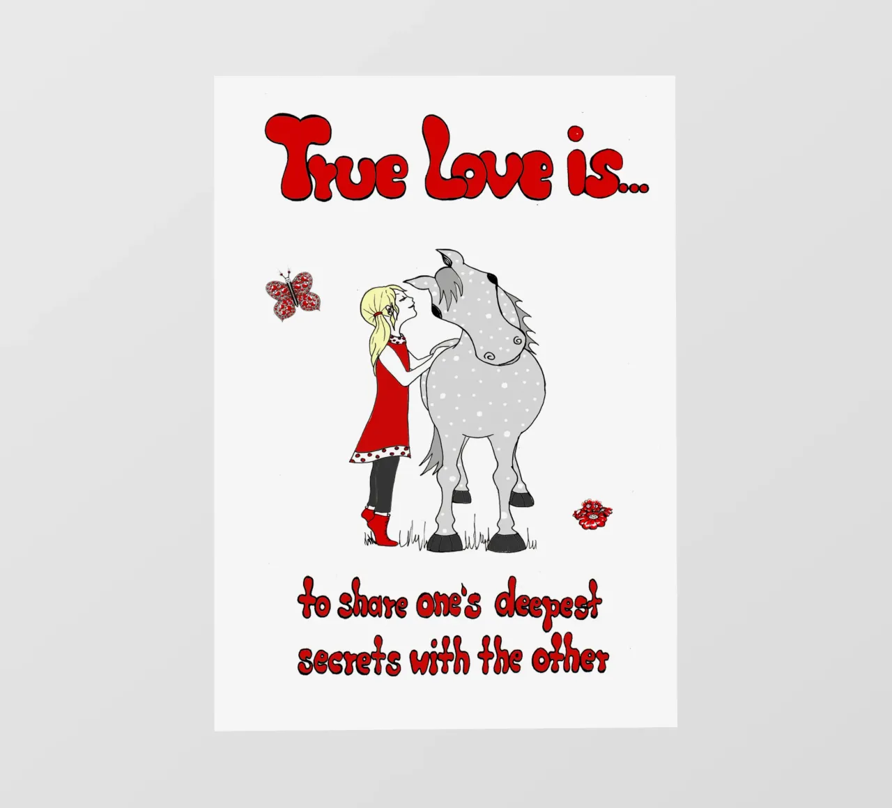 "True Love is to share one´s deepest secrets with the other" pellicola backlit da Pferdemädchen