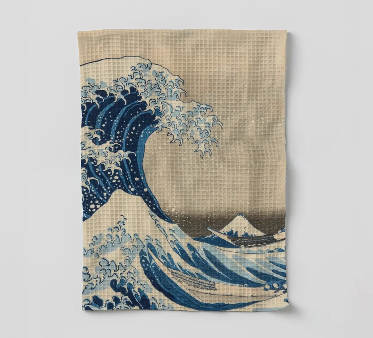 Hokusai-Die große Welle Geschirrtuch von Carinaprint