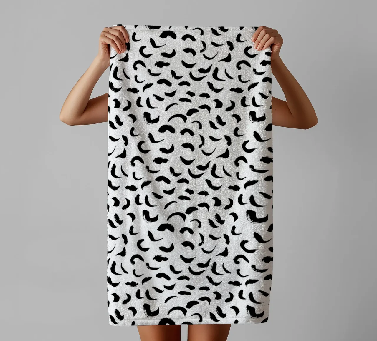 Black And White No 1 asciugamano da bagno da treechild
