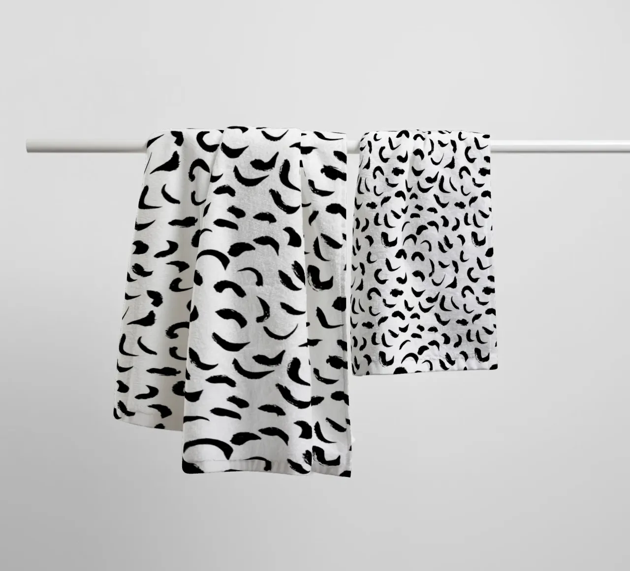 Black And White No 1 asciugamano da bagno da treechild