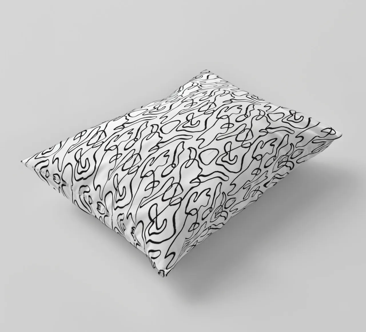 Black and White No 7 cuscino da treechild