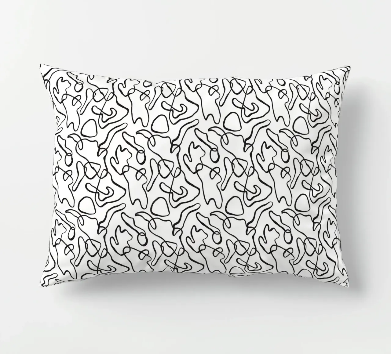 Black and White No 7 cuscino da treechild