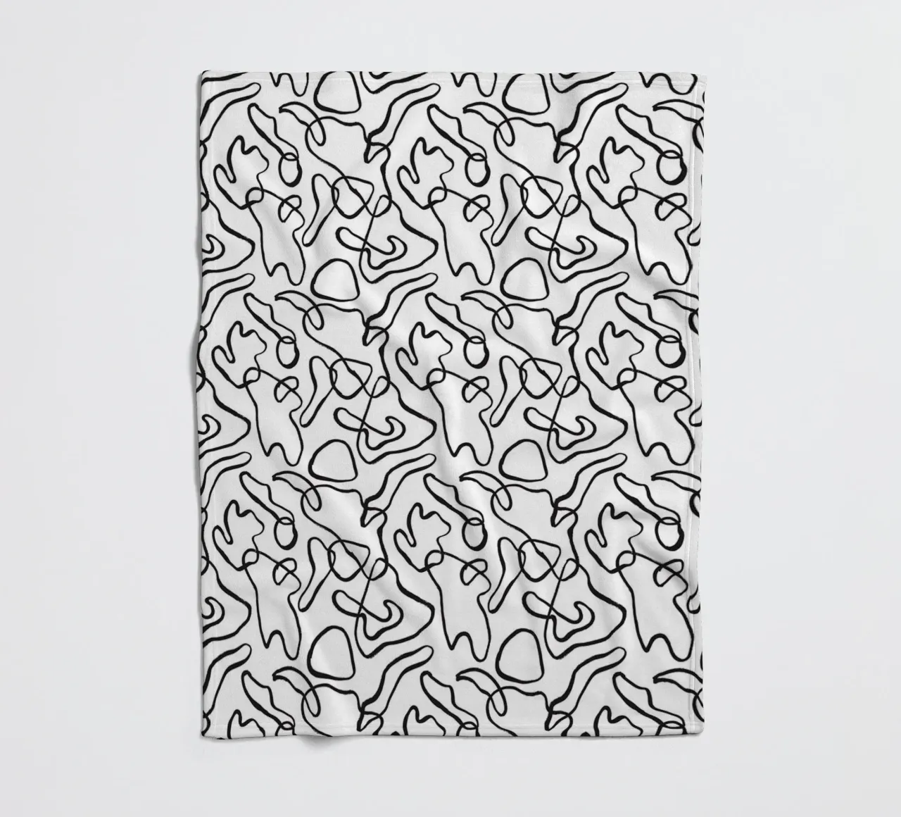 Black and White No 7 coperta in pile da treechild
