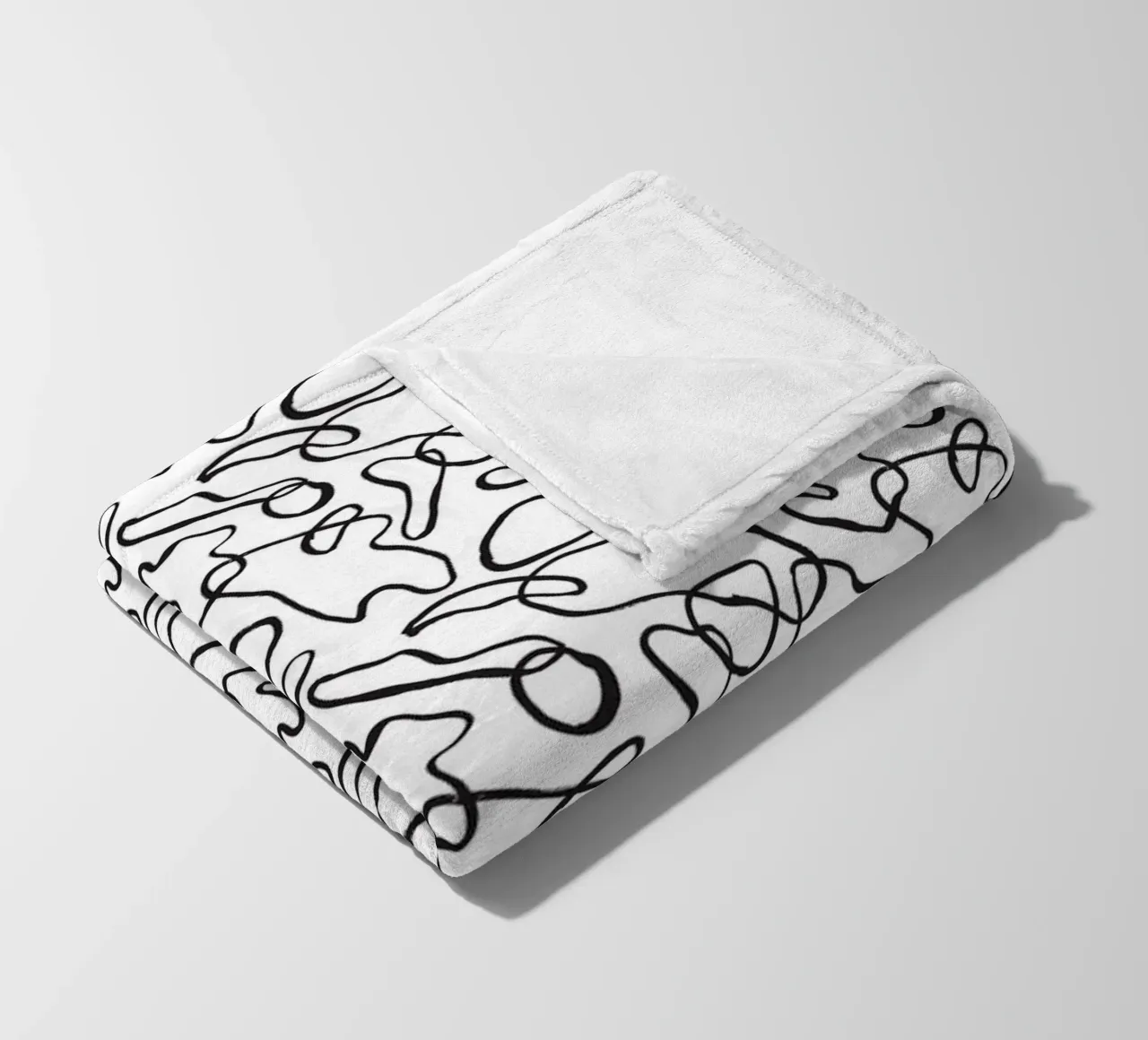 Black and White No 7 coperta in pile da treechild