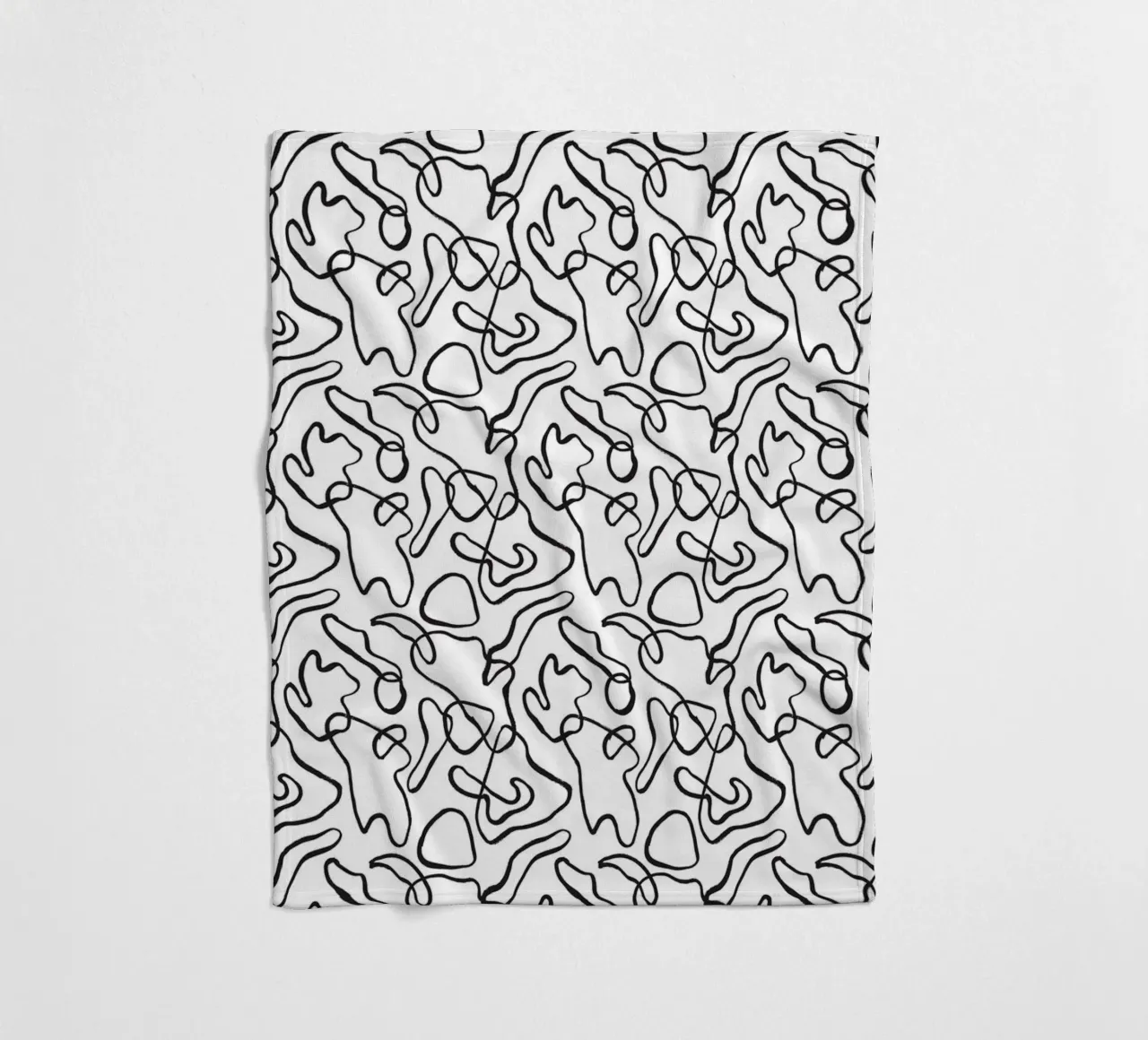 Black and White No 7 coperta in pile da treechild