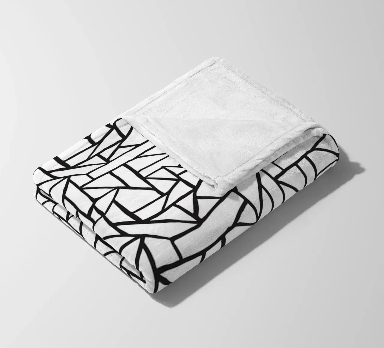 Black And White No 9 coperta in pile da treechild