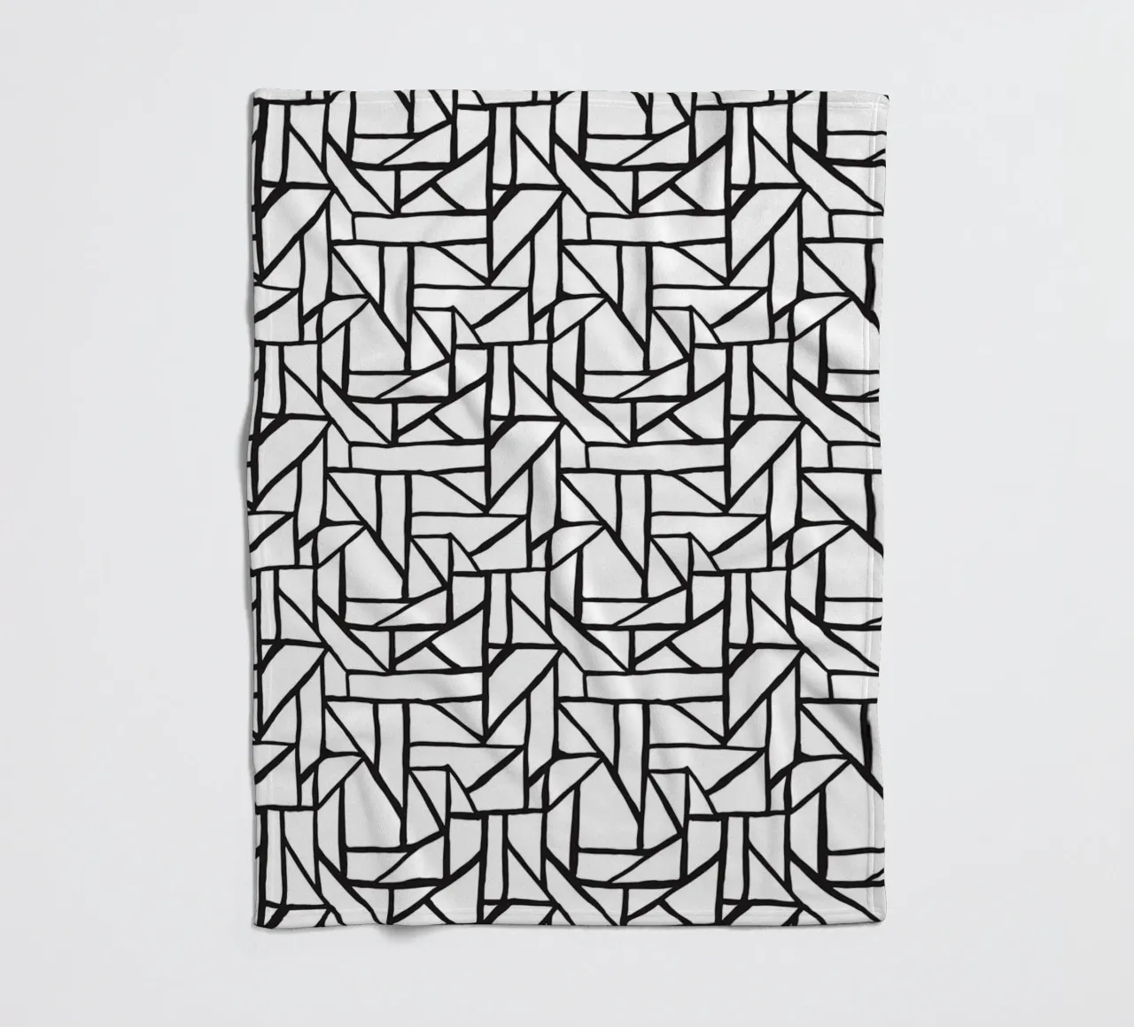 Black And White No 9 coperta in pile da treechild