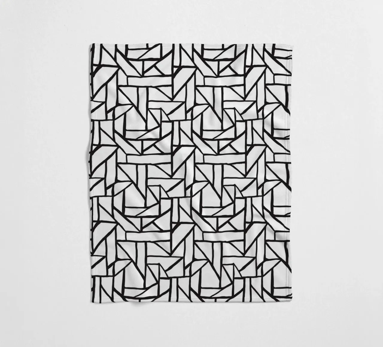 Black And White No 9 coperta in pile da treechild
