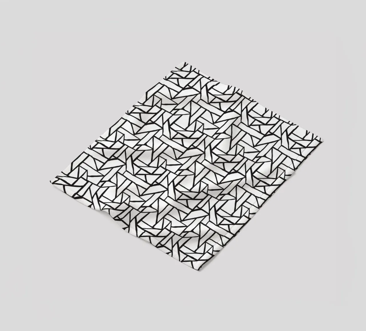 Black And White No 9 coperta in pile da treechild