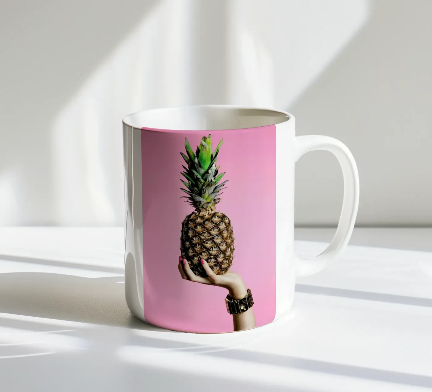Pineapple ceramic mug by Laura Palm