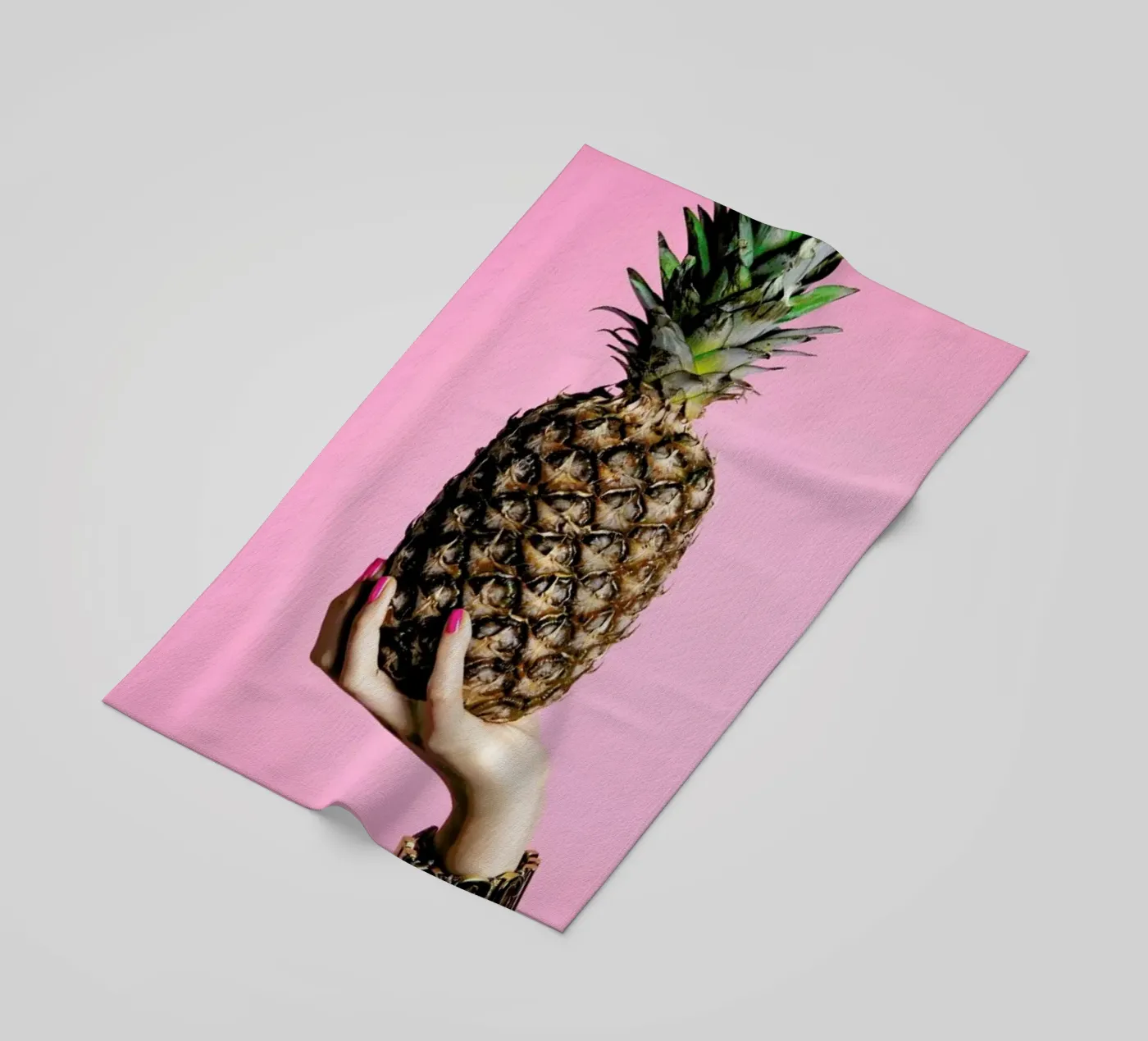 Pineapple beach towel by Laura Palm