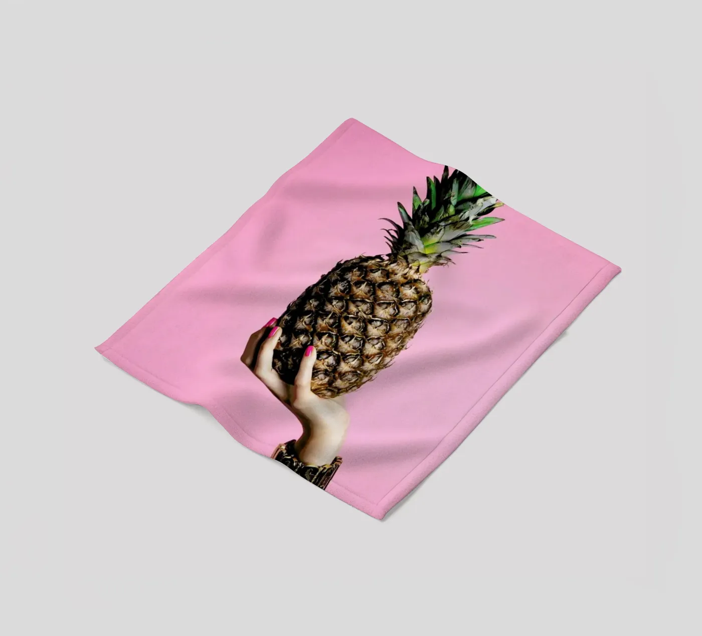 Pineapple fleece blanket by Laura Palm