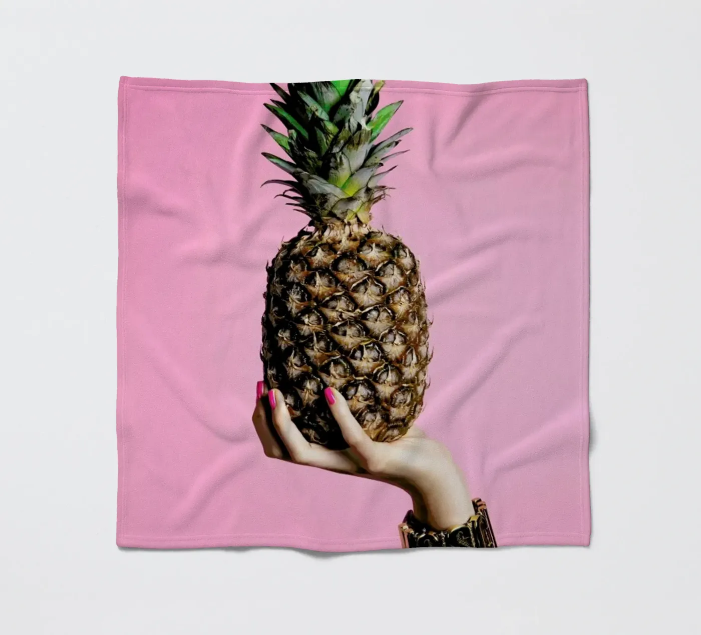 Pineapple fleece blanket by Laura Palm