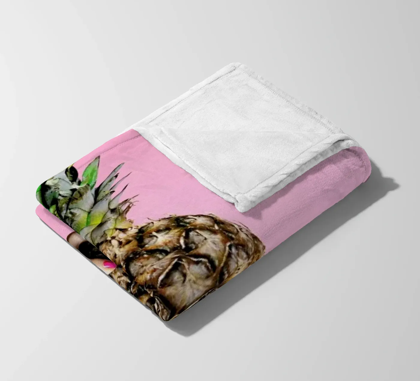 Pineapple fleece blanket by Laura Palm