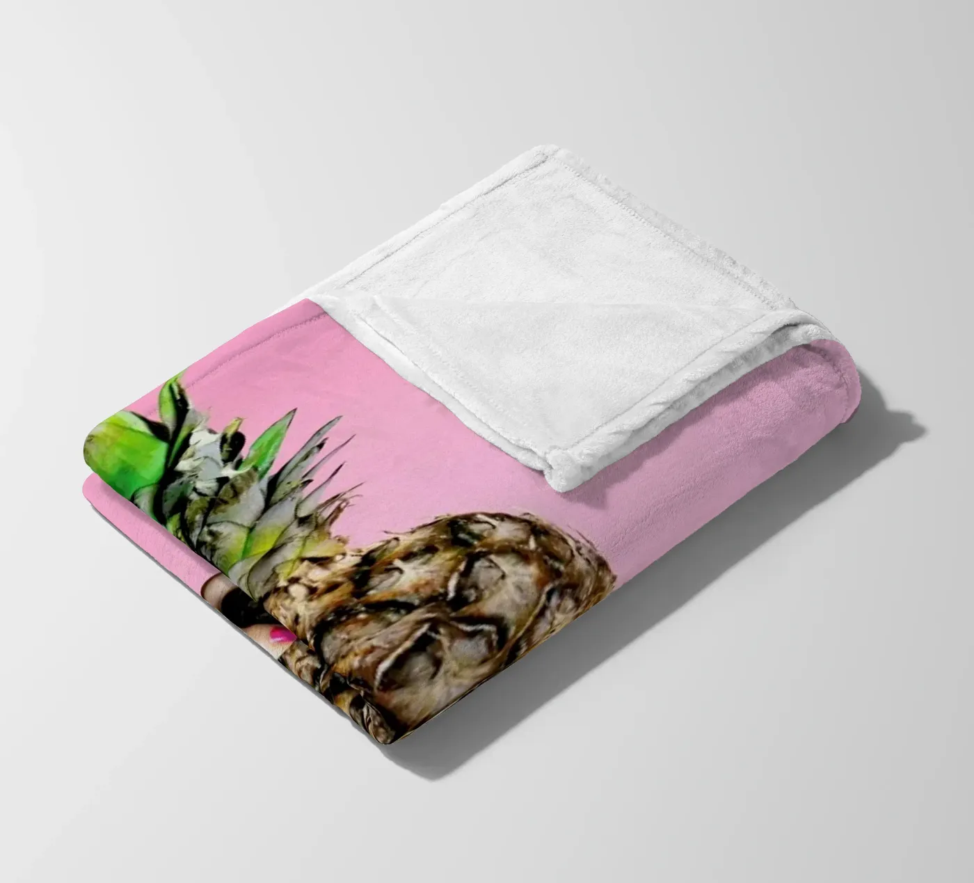 Pineapple fleece blanket by Laura Palm