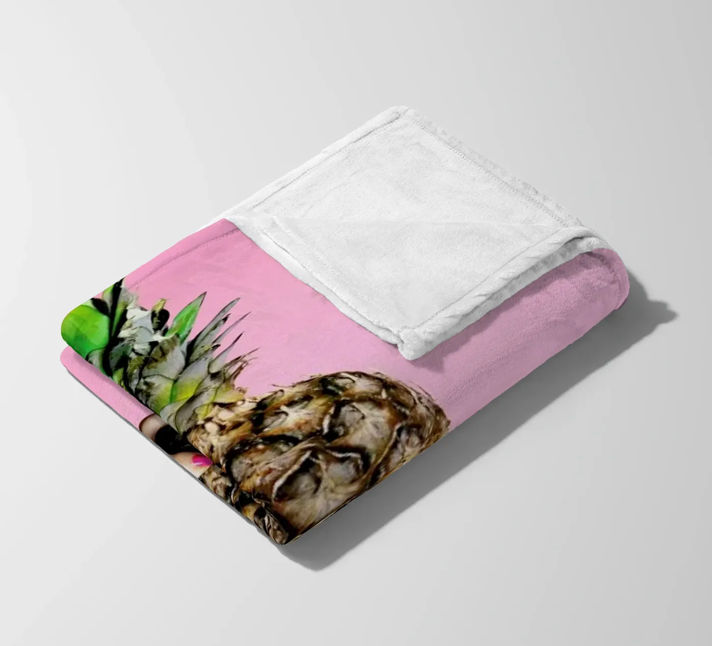 Pineapple fleece blanket by Laura Palm