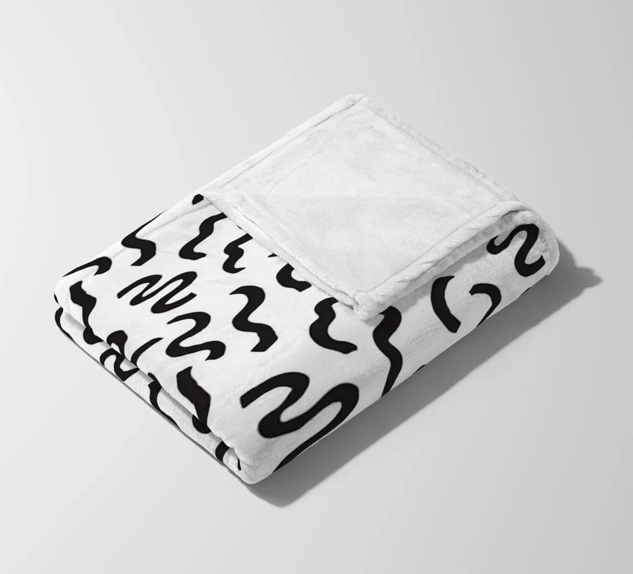 Black And White No 11 coperta in pile da treechild