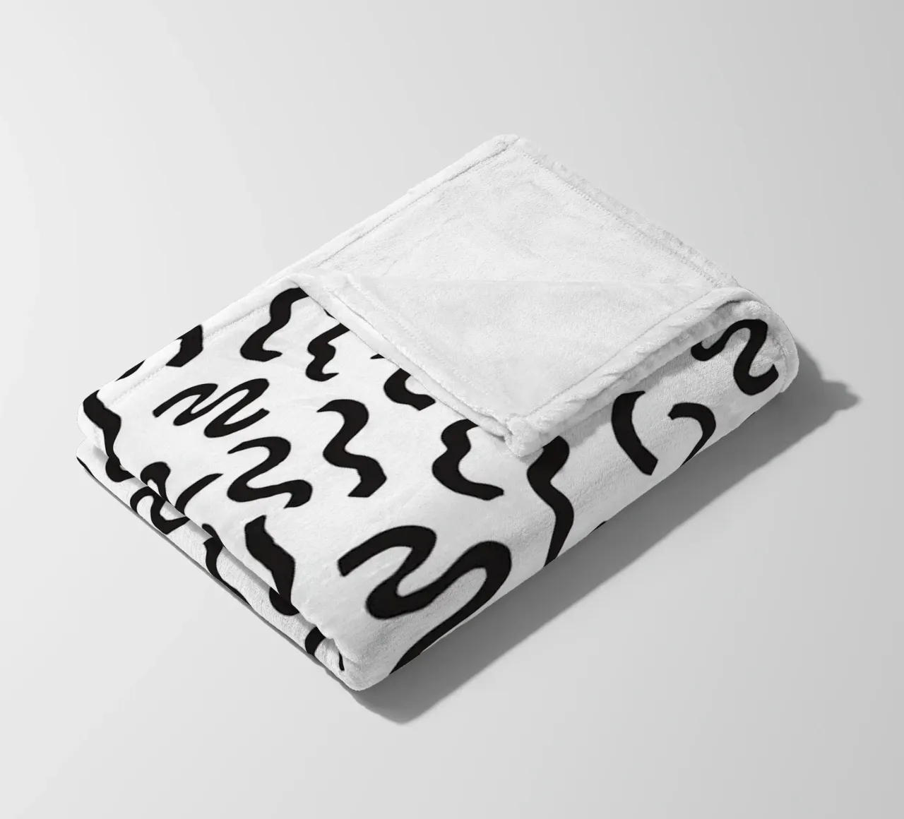 Black And White No 11 coperta in pile da treechild
