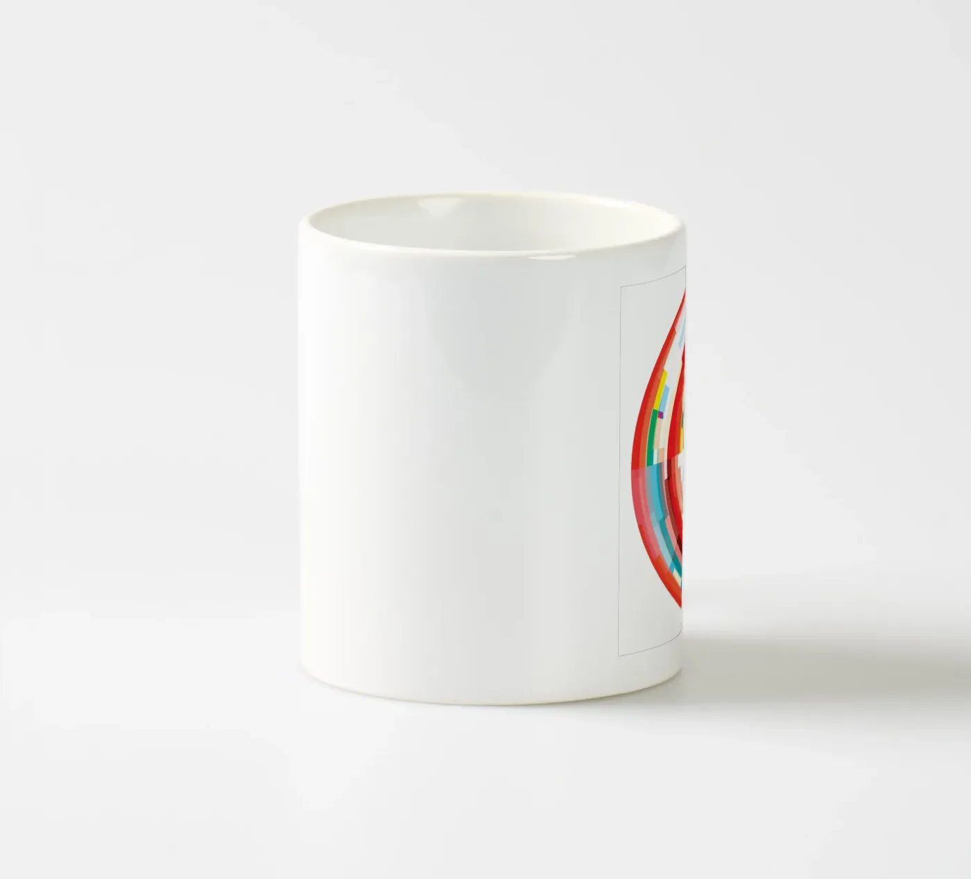 Vibrant Vortex ceramic mug by JaySan Studio