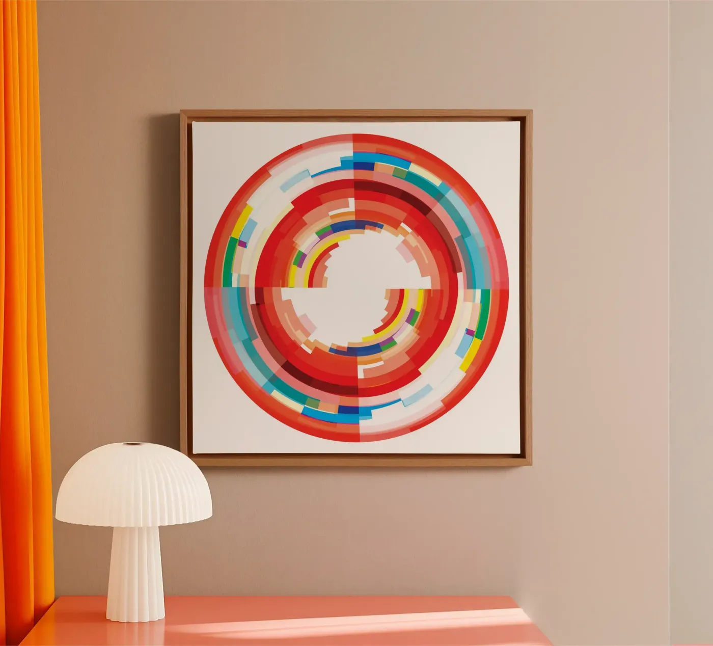 Vibrant Vortex canvas by JaySan Studio