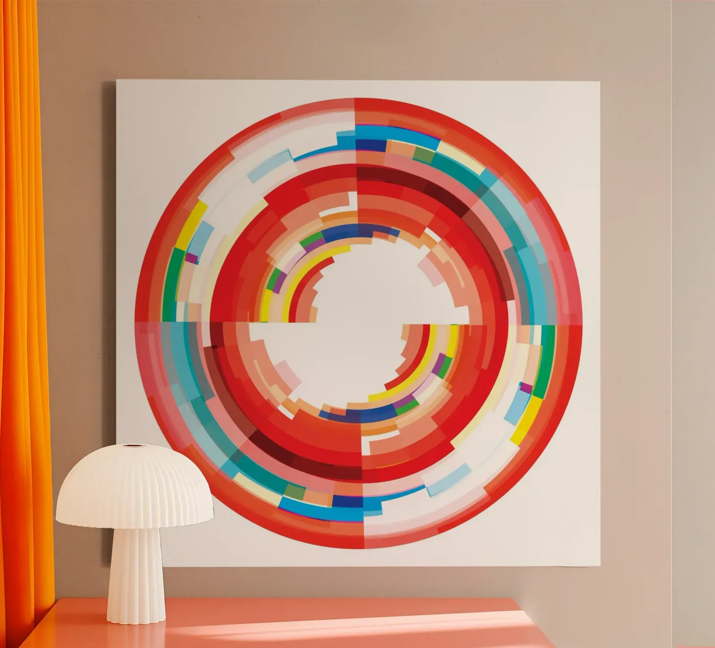 Vibrant Vortex canvas by JaySan Studio