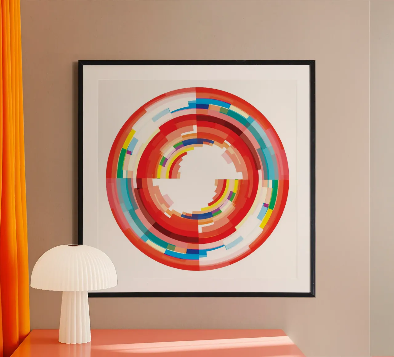 Levendige draaikolk poster van JaySan Studio